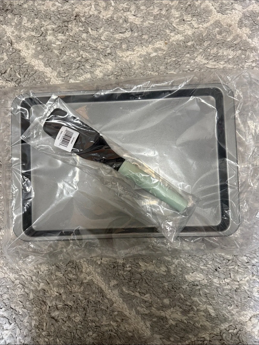 KitchenAid Nonstick Baking Sheets with Mint Handle Spatula